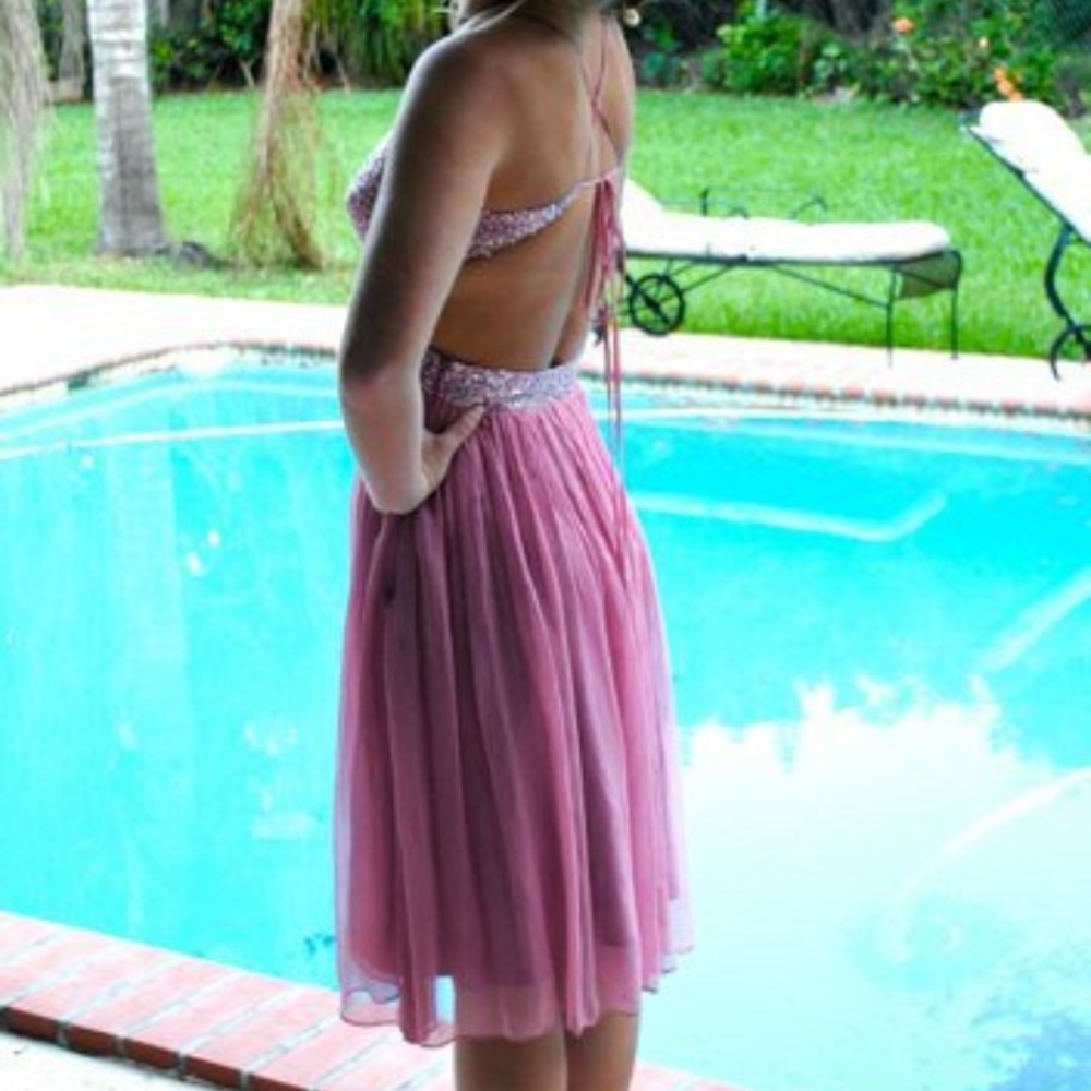 Pink BCBG Max Azria cocktail dress